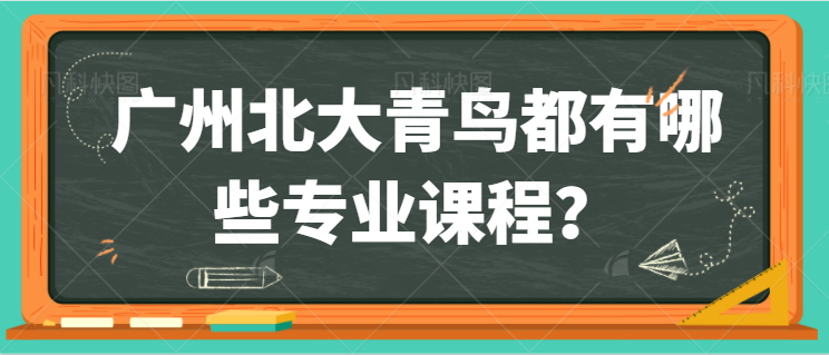 广州北大青鸟都有哪些专业课程？